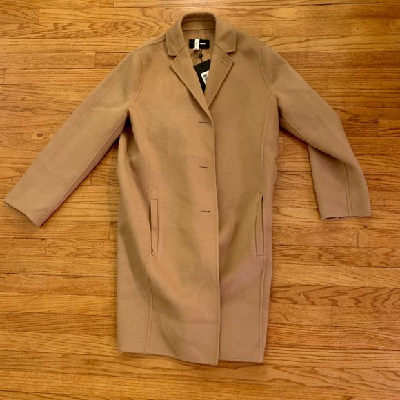 NWT Kooples tan wool coat xs - Picture 11 of 15